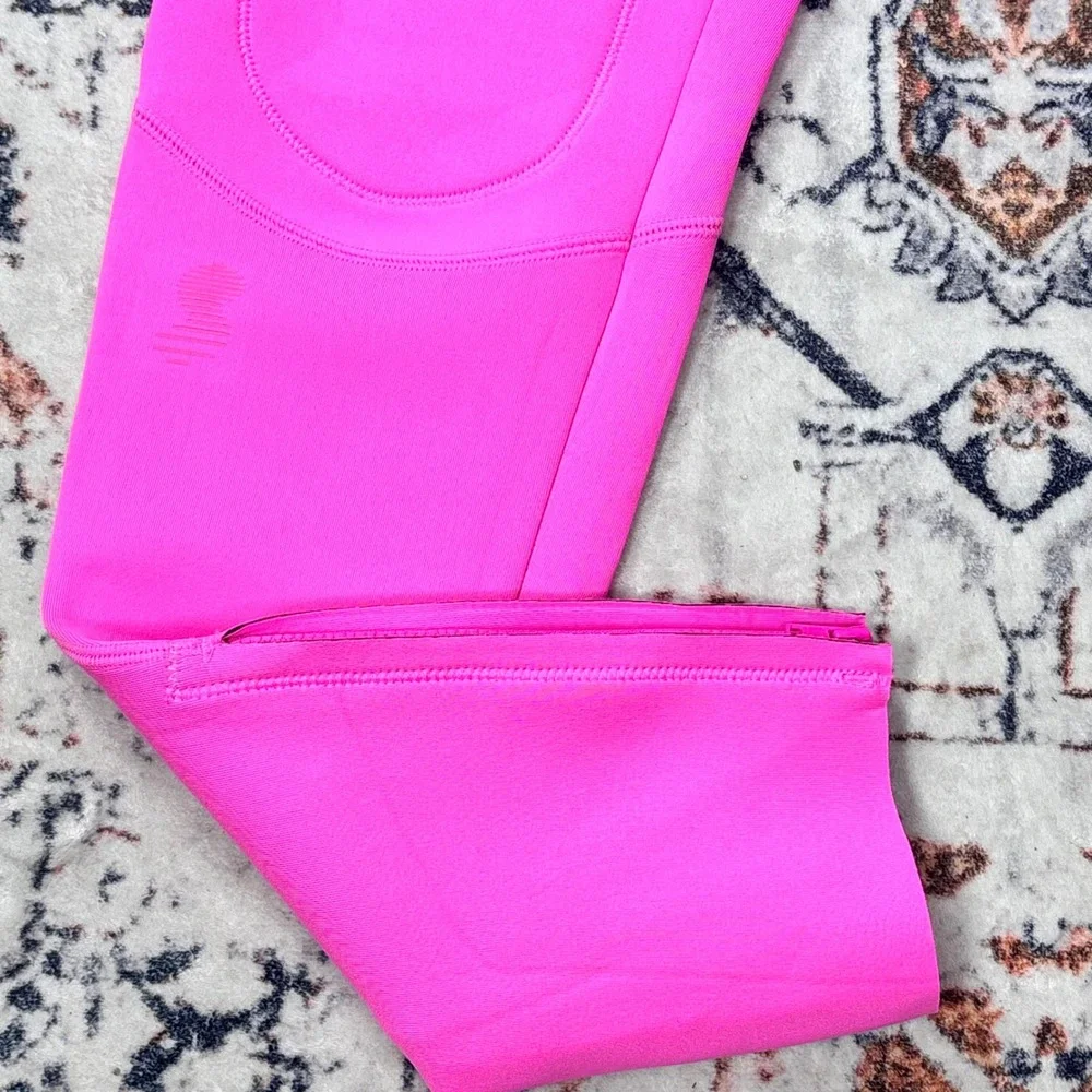 NWT Skims Sport Swim Pants Taffy Pink Neoprene High Rise Scuba Leggings Large